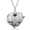Harmony Ball Flying Eagle Heart Pendant Necklace
