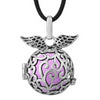 Angel's Wings Aromatherapy Diffuser Locket Pendant Necklace