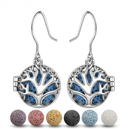 Tree of Life Aromatherapy Dangle Earrings