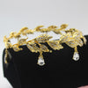 Bridal Fairy Elvish Headdress Tiara Crown with Rhinestone Crystals