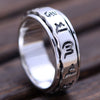 Six Words Mantra Spinner 925 Sterling Silver Vintage Ring