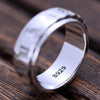 Six Words Mantra Spinner 925 Sterling Silver Vintage Ring