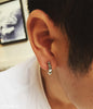 Punk Skull 925 Sterling Silver Biker Stud Earrings