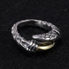 Dragon Claws Gold Plated 925 Sterling Silver Vintage Ring