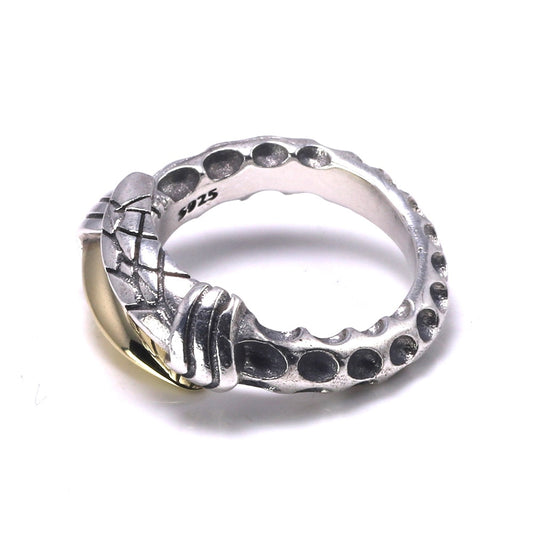 Dragon Claws Gold Plated 925 Sterling Silver Vintage Ring