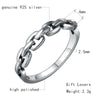 Cable Chain 925 Sterling Silver Steampunk Vintage Ring