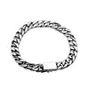 Glossy Chain Link 925 Sterling Silver Biker Bracelet