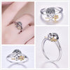 Skull Cubic Zirconia 925 Sterling Silver Engagement Rings