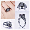 Skull Cubic Zirconia 925 Sterling Silver Engagement Rings