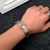 The Virgin Mary & The Cross 925 Sterling Silver Vintage Bracelet