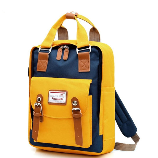 Canvas Laptop Travel Backpack, School Bag & Shoulder Bag
