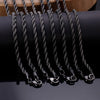 Stainless Steel Long Twisted Link Gothic Chain Necklace