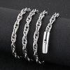 Stainless Steel Hip Hop Twisted Link Chain Necklace