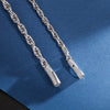 Stainless Steel Hip Hop Twisted Link Chain Necklace