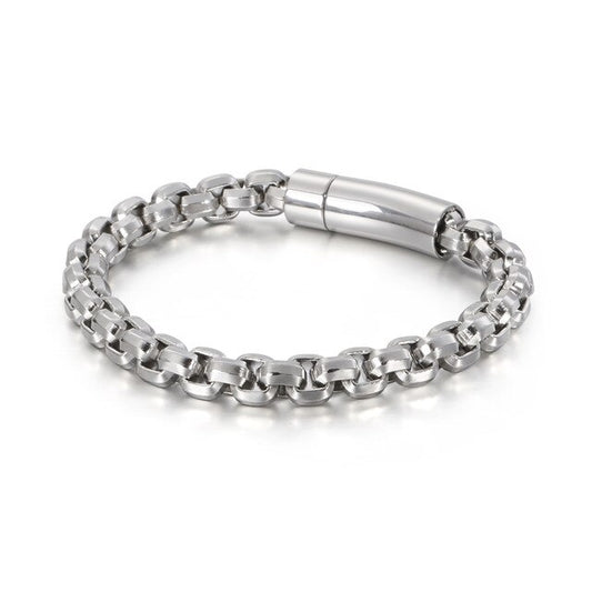 Stainless Steel Vintage Charm Link Chain Bracelet