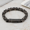 Stainless Steel Black Punk Chain Bracelet
