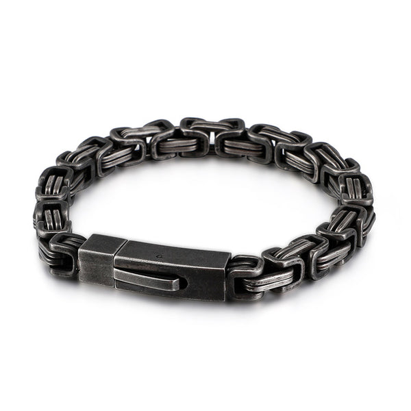 Stainless Steel Black Punk Chain Bracelet