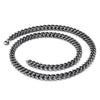 Stainless Steel Black Vintage Link Chain Necklace