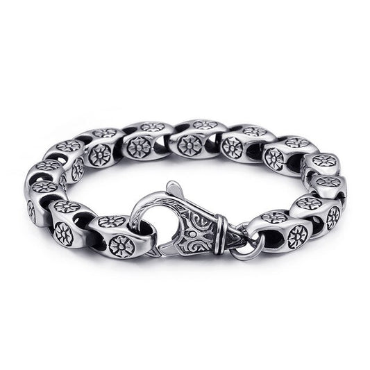 Stainless Steel Silver Gothic Bracelet