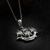 Stainless Steel Sail Boat Twisted Chain Pendant Necklace