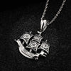 Stainless Steel Sail Boat Twisted Chain Pendant Necklace