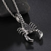 Vintage Scorpion Twisted Chain Pendant Necklace