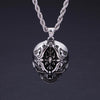 Stainless Steel Gothic 3D Skull Pendant Necklace