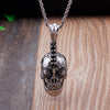 Stainless Steel Retro Gothic Skull Pendant Necklace
