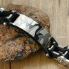 Stainless Steel Biker Camouflage Bracelet