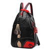 Three-Set PU Leather Multifunctional Preppy Style Backpack, Shoulder Bag & Purse