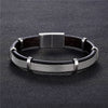 Stainless Steel Chain & Genuine Leather Luxury Bracelet