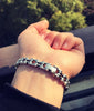 Handmade Highly-Polished Chain Link 925 Sterling Silver Biker Vintage Bracelet