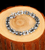 Viking Heavy Chain Link 925 Sterling Silver Biker Vintage Bracelet