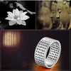 Chinese Heart Sutra Pure 925 Silver Vintage Ring