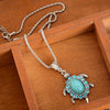 Blue Turtle Pendant Necklace - Innovato Store