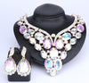 Crystal Necklace & Earrings Jewelry Set