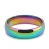 Rainbow Stainless Steel Colorful and Comfortable 6mm Wedding Ring