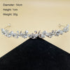 Pearl Crystal Floral Bridal Tiara Crown