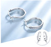 Cubic Zirconia 925 Sterling Silver Clip Earrings