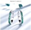 Emerald 925 Sterling Silver Clip Earrings