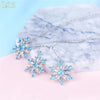 Crystal Snowflake Necklace & Earrings Fashion Wedding Jewelry Set