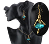 Austrian Crystal Dancing Ballet Girl Necklace & Earrings Jewelry Set