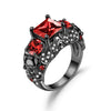 Skull Angel Crystal and Cubic Zirconia Wedding Ring