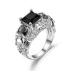 Skull Angel Crystal and Cubic Zirconia Wedding Ring