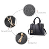 Sequined Pendant PU Leather Satchel, Handbag & Shoulder Bag