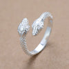 Adjustable Snake 925 Sterling Silver Ring