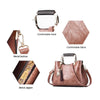 Tassel & Cat Pendant Casual PU Leather Vintage Tote Handbag & Shoulder Bag