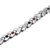 Shield Design Two-toned Magnetic Bracket Bracelet