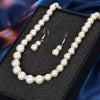 Pearl & Crystal Necklace, Bracelet & Earrings Jewelry Set