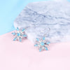 Crystal Snowflake Necklace & Earrings Fashion Wedding Jewelry Set